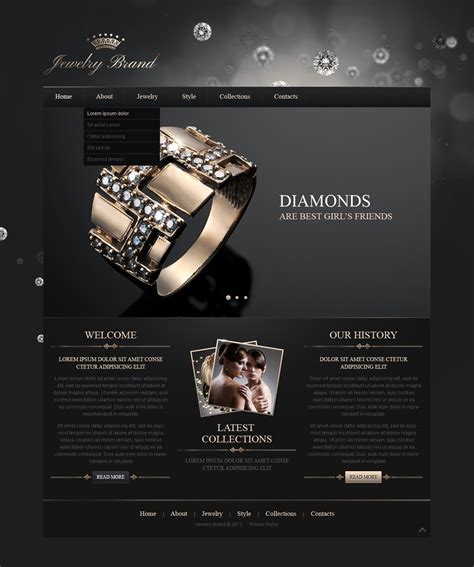 jewellery website templates free